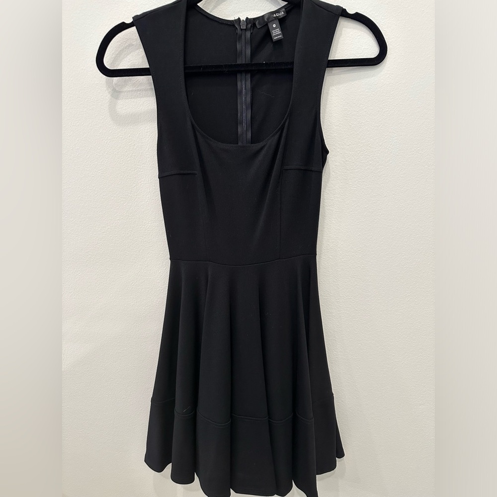 Aqua Black Skater Dress